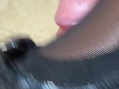 Amateur, Pies, Masturbacion con pies, Tacones, Nylon