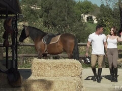 Anal, Brunett, Sperma shot, Ansiktsbehandling, Utomhus