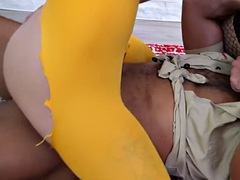 Sucer une bite, Travestis, Homosexuelle, Interracial, Lingerie, Collant, Pute, Tatouage