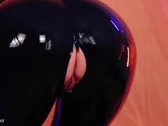 Rumpe, Bdsm, Stor rumpe, Blond, Påkledd, Hd, Synsvinkel, Gummi
