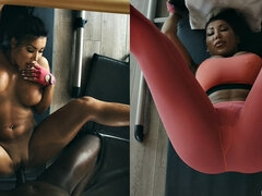 Sucer une bite, Tir de sperme, En levrette