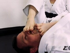 Judo throws and foot domination in this intense battle of female supremacy