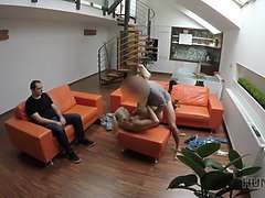 Watch this Czech couple get down and dirty with each other for cash in Hunt4K!