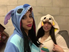 Super-Fucking-Hot Latinas in onesies give dt