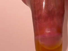 Enthousiasteling, Anaal, Grote lul, Condoom, Sperma shot, Fetisj, Harig