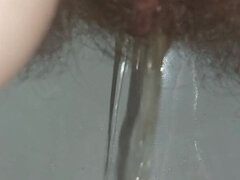 Ερασιτέχνης, Ώριμη γυναίκα, Κατούρημα, Μουνί, Κοκκινομάλα, Ρώσος, Μόνος, Τουαλέτα
