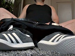 Slow Strip - Huge Plug - Cum