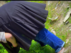 Arabe, Gorda, Pareja, Casero, Al aire libre