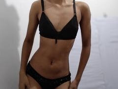 18 ans, Asiatique, Doigter, Indienne, Orgasme, Petite femme, Chatte, Jarretelles