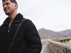 아마추어, 자동차, 커플, 유럽인, Hd, 야외의, 루마니아인, 단단한