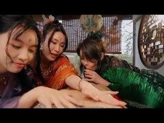 Asian MILF Su Chang & Su Yu Tang in Hot Cosplay Foursome - Nezha 2 Dragon Maidens Drain His Cum
