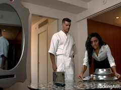 Stel, Hd, Hakken, Logement, Natuurlijke tieten, Kut duiken, Mager, Tieten likken