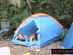 Stepdads & stepdaughters get dirty in a wild camping story