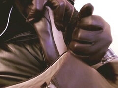 Step fantasy, leather gloves, kink