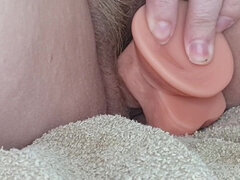 Amateur, Belle grosse femme bgf, Gode, Femelle, Poilue, Masturbation, Solo