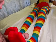 Bambino, Piedi, Fetish, Pantaloncini sintetici, Punto di vista pov