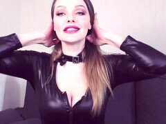 Cleavage, licking heels, jerk off instruction