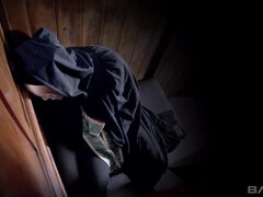 18, Brunett, Sperma shot, Europeisk, Ansiktsbehandling, Hårig, Tonåring