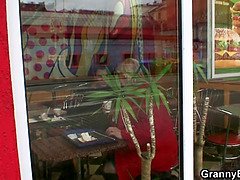 오랄섹스, 깊은목구멍, 할아버지, 할매, 거대한, 나이든, 현실, 젖가슴