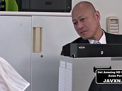 Aasialainen, Suihinotto, Spermashotti, Rankka, Japanilainen, Toimisto, Teini