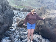 Shameless Girl Pissing On Public Beach Compilation