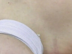 Amateur, Amarrada, Lactando, Tetas naturales, Pezones, Solo, Tetas