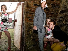 Analny, Duży kutas, Biseksualny, Obciąganie, Para, Hd, Drobna, Trójkąt