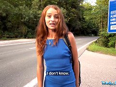 Martin Gun & Lucianna Lucci hitchhike and fuck in public for a good time