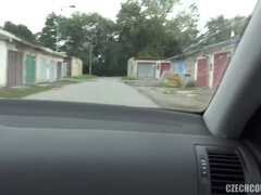 Grote lul, Blond, Tsjechisch, Groep, Handbeurt, Hd, Buiten, Gezichtspunt