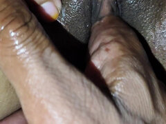 Hand Put Oil in Sister-in-law's Chut