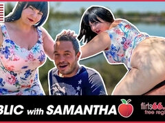 Beautiful Samantha Kiss's big tits smut