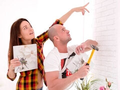 Anal, Sucer une bite, Brunette brune, En levrette, Hard, Léchez, Chatte, Maigrichonne