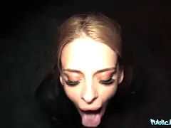Public agent a genuine model prospect gets on her knees for a Big Cock hardcore