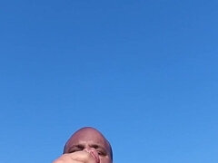 Sunbathing and Jerking off