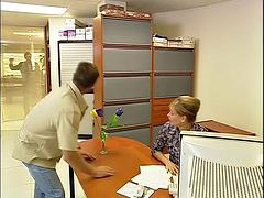 Busty secretary: Blowjob, Missonary  Hardcore Porn