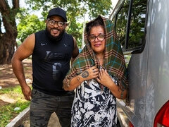 Fat Mature Gets Anal Fist Fucked in My Van