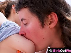 아마추어, 흑갈색 머리, 페티쉬, 핑거링, Hd, 레즈비언, 대단히, 보지