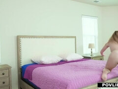 Tiny Teen Natalie Knight Showered in Cash amp  Jizz