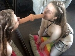 Blow-job, small tits, amateur