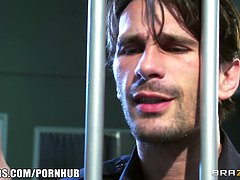 Slutty prisoner Alektra Blue seduces jailer for some rough sex