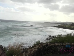 Spiaggia, Nero, Fidanzata, All'aperto, Punto di vista pov, Figa, Rasata, Fumando   smoking