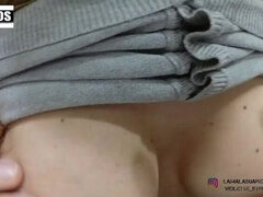 Amatör, Avsugning, Par, Creampie, Orgasm, Utomhus, Offentlig, Tonåring