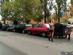 60 years old prostitute rides his young cock