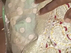 크고 아름다운 여자, 커플, 집에서 만든, 인도인, 보지