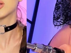 Blondýna, Dildo, Webkamera