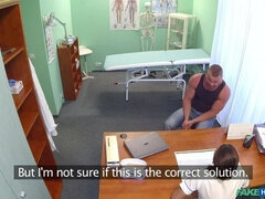 Fit nurse sucks and fucks body builder