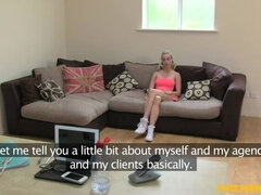 Trying Out the Blonde's New Boobs