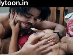 Indian Homemade Porn Video with married couple - busty wife