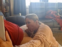 Attrapée, Tromperie, Cocu, Époux mari, Réalité, Suçant, Épouse