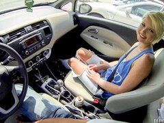 Stor kukk, Blond, Bakfra, Utendørs, Petite, Synsvinkel, Tenåring, Pupper